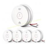 Hardwired Smoke & CO Detector, 2AA Backup