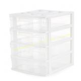 Desktop & Countertop 4-Drawer Bin with Lid