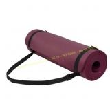 Fitvids 1/2-Inch Foam Yoga Mat with Strap