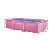 INTEX 8.5ft x 26in Rectangular Pool, Pink