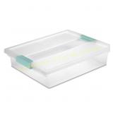 6ct Sterilite 5.7 qt Clear Clip Storage Box
