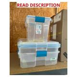 2ct Sterilite 37qt & 1ct 27qt gasket boxes