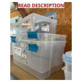 2ct Sterilite 54qt Gasket Box & 18x14x11 file box