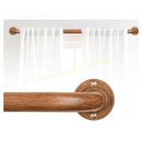 Blackout Curtain Rods 28-48" Wood Rods