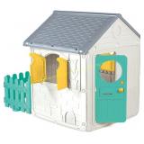 DOLU My First Playhouse with Fence, White
