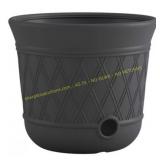 Suncast Lattice Hose Pot, Resin Garden Storage