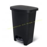 2Ct Glad 13 Gal Trash Can with Odor Lid Black