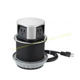 Link2Home Pop Up Outlet with USB, Silver