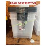 10ct Small Storage Totes & 3ct Sterlite 50qt Totes