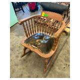 Wood rocking chair