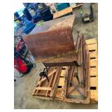 Wood ironing boards, wood desk