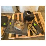 Pet cage, blower control for wood burner