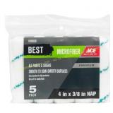 6 ct. Ace Microfiber 4in Roller Cover 5 pk