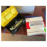 Under cabinet cd radio, tool box with tools