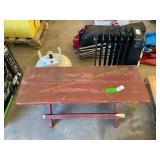 20 lbs lp tank, heater, bench