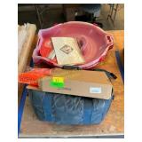 Insulated bag, wreath tote, Halloween pumpkins