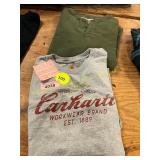 2ct Size M Henley + Carhartt Graphic T