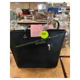 Classic Black Shoulder Work Tote