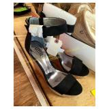 Size 8M Black Wedge Shoes