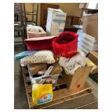 Blanket, Throw Pillows, Pool Filter, Etc