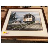 Framed + Signed Train Picture