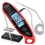 Instant Read Thermometer with Dual Probes