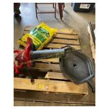 Lawn Fertilizer, Oil Pan + Blower Vac