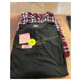 2ct Mens 4XL Flannel + Henley
