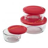 Pyrex Clear Food Storage Container Set 3 pk