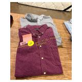 2ct XXL Mens Long Sleeve Button Downs