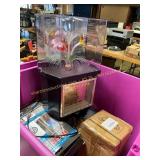 Fiber Optic Clock, Fire King Bowl, Globe