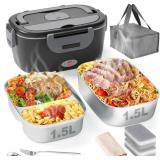 Geveniss Electric Lunch Box, 80W, 1.5L SS