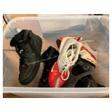 Tote of Assorted Shoes