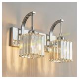 Vanity Lights 2-Light Chrome Wall Lamp 13.77"