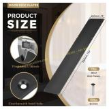 uxcell Door Kick Plate 8x30 in., Black