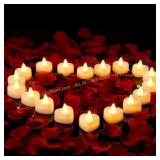 Amagic heart Petals with 24 LED Tea Lights