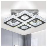 22" Crystal Chandelier Light 4-Lite LEDs