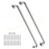 2 Pack 32" Satin Shower Grab Bar, 1.25" Dia