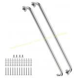 2 Pack 40" Shower Grab Bars in Satin Nickel