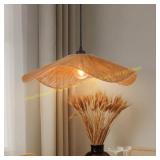 Arturesthome Rustic Wicker Pendant 19.6"