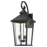 Zeyu 27" Outdoor Wall Lamp 3-Light BK