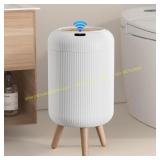 Motion Sensor Trash Can with Lid 3 Gal, White