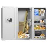 White Fireproof Wall Safe, 16" Centers