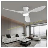 TALOYA 52" Ceiling Fan with Lights, DC, White