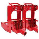Cast Iron Wall Jack 2-Pack, 1000 lb, Red