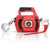 Portable Drill Winch 1000 Lbs, Red, 40ft Rope