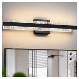 Matte Black 27" LED Bath Bar Light 3000K