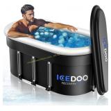 Wxtkkom 175-Gal Oval Ice Bath Tub, Foldable