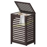 FILWH Laundry Hamper with Lid, 85L (Brown)