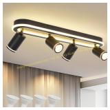 LED 4-Light Track Spotlight Kit, Black Lights